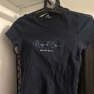 Brandy Melville Blue Newport Beach Top